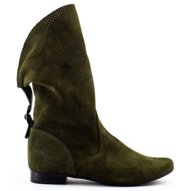 Olivier Bottines ajourées Elena vert