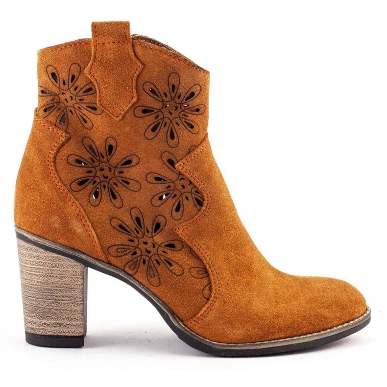 Olivier Escarpins ajourés Lena rouge orange