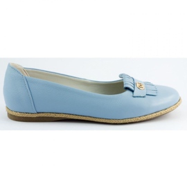 Ballerines femme Bastek à franges bleu