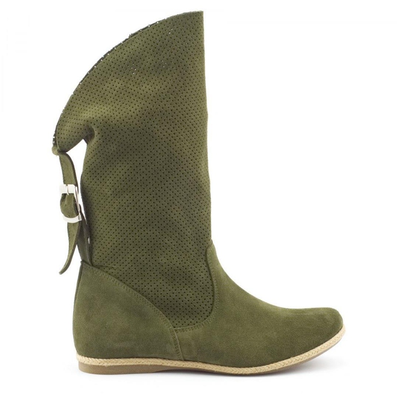 Olivier Bottines ajourées Elena Green vert