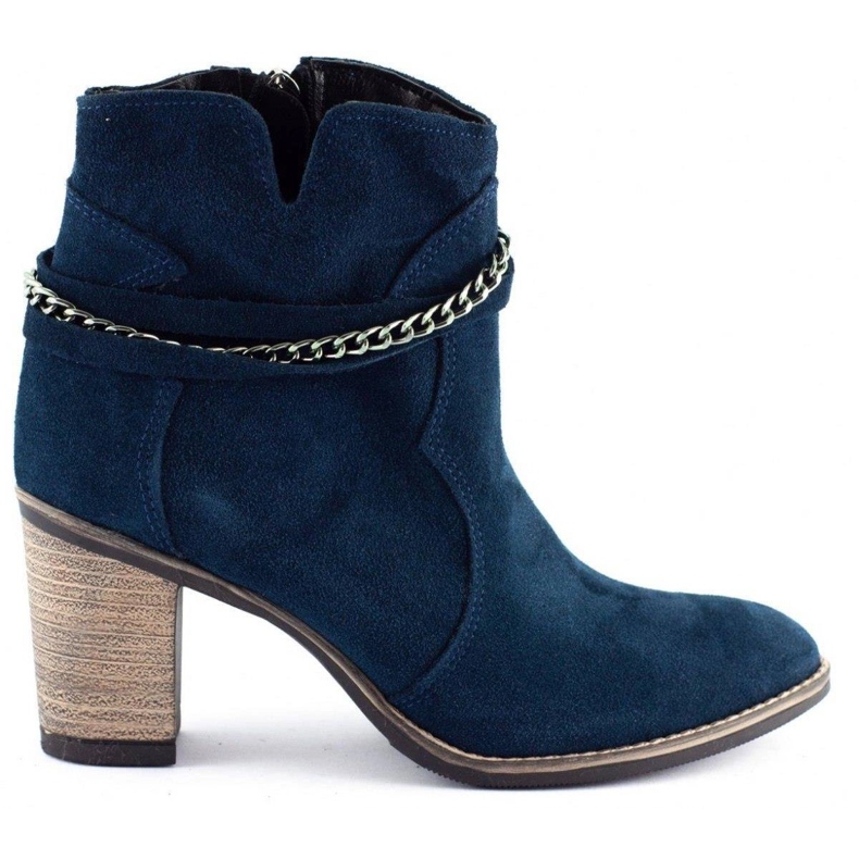 Olivier Boots à chaine Megi bleu marine