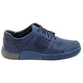 Polbut Chaussures ajourées homme J70 bleu marine
