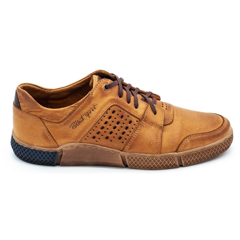 Polbut Chaussures ajourées homme J70 rouge orange Polbut Chaussures ajourées homme J70 rouge orange