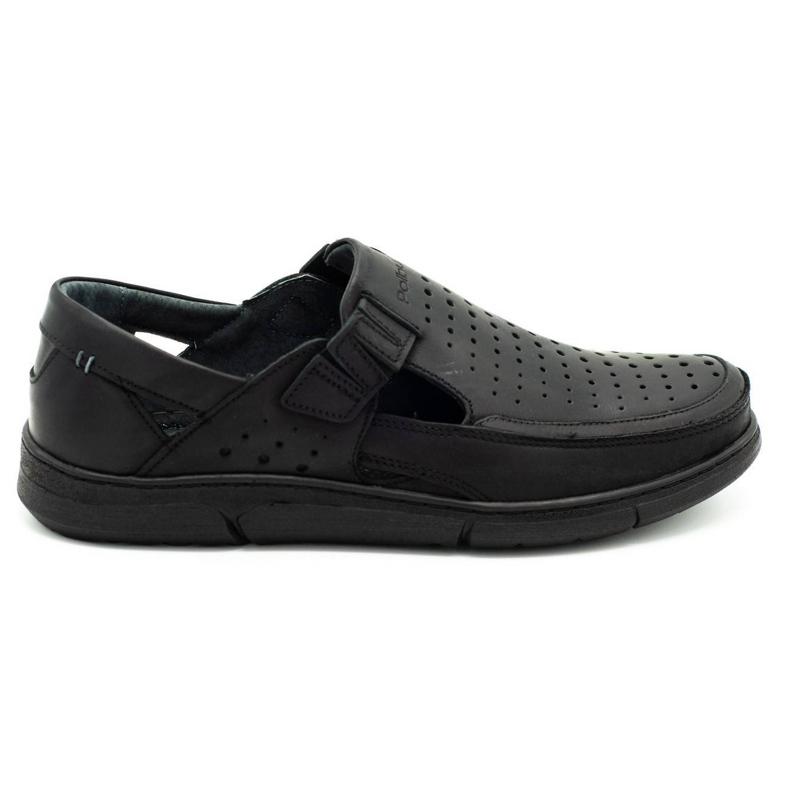 Polbut Chaussures d'été ajourées homme J73L noir le noir