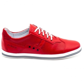Polbut 1801L chaussures décontractées rouges pour hommes