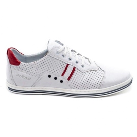 Polbut 1801P chaussures décontractées blanches pour hommes