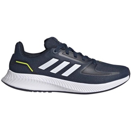 Chaussures enfant Adidas Runfalcon 2.0 K bleu marine FY9498 blanc