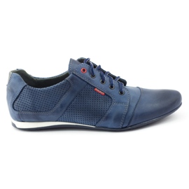 Polbut Chaussures décontractées pour hommes C34P Bleu Marine Polbut Chaussures décontractées pour hommes C34P Bleu Marine