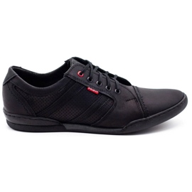 Polbut Chaussures casual homme R3 Perforation Noir