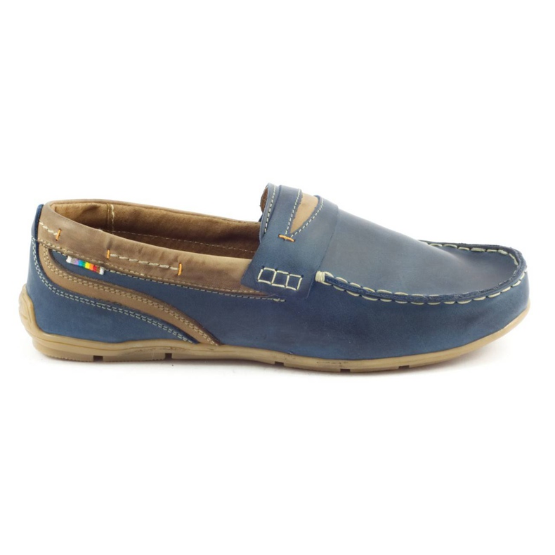 Chaussures homme mocassins 295 bleu marine