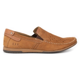 KOMODO Chaussures homme mocassins 876 camel d'été multicolore KOMODO Chaussures homme mocassins 876 camel d'été multicolore
