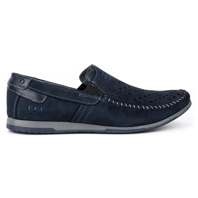 KOMODO Chaussures homme mocassins 876 été bleu marine