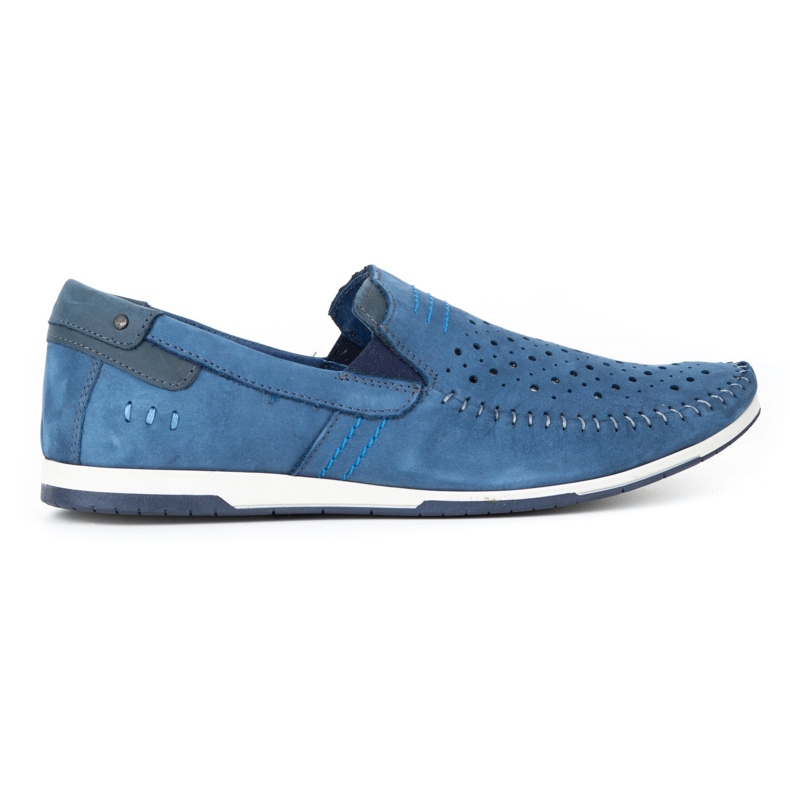 KOMODO Chaussures homme mocassins 876 bleu été KOMODO Chaussures homme mocassins 876 bleu été