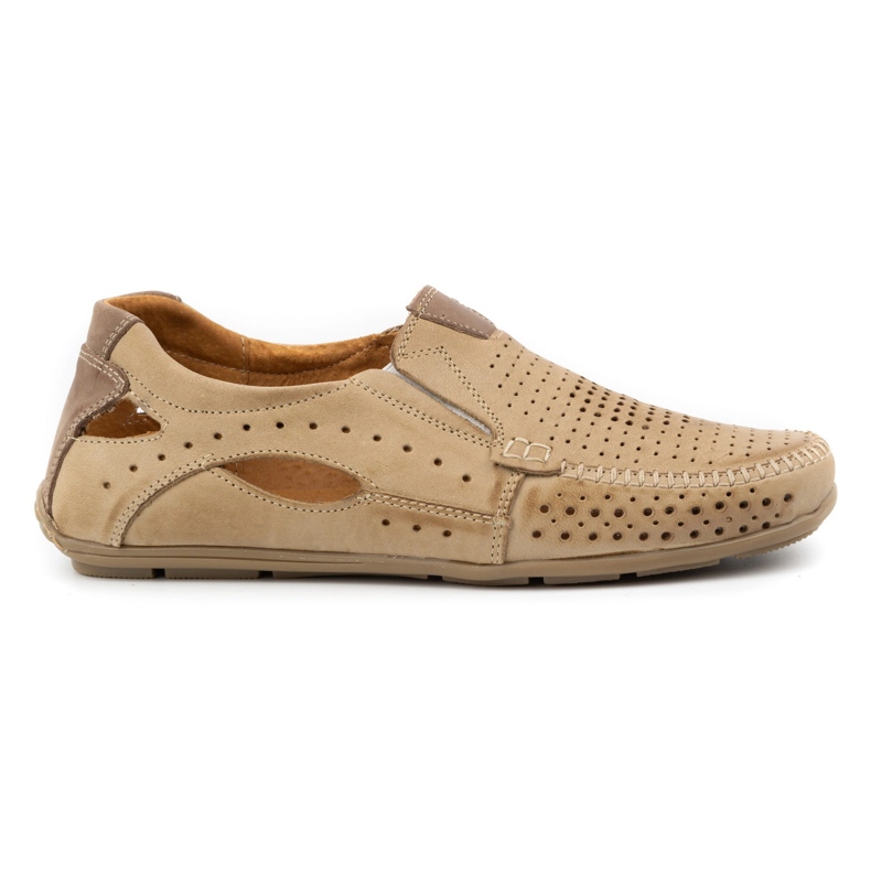 Mario Pala Chaussures homme mocassins 901 beige d'été