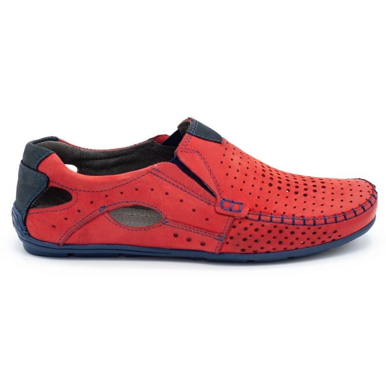 Mario Pala Chaussures homme mocassins 901 été rouge