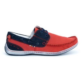 KOMODO Chaussures homme mocassins 902 rouge