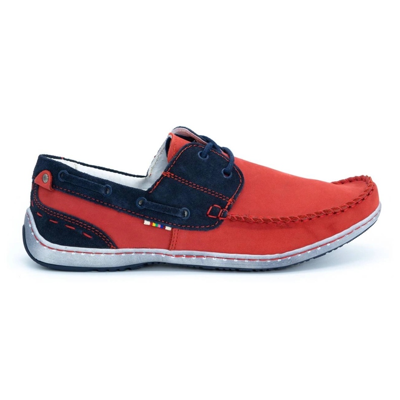 KOMODO Chaussures homme mocassins 902 rouge