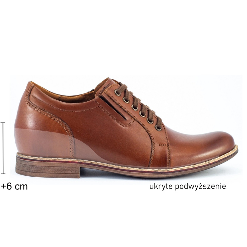 Olivier Chaussures élévatrices pour hommes marron P24 brun