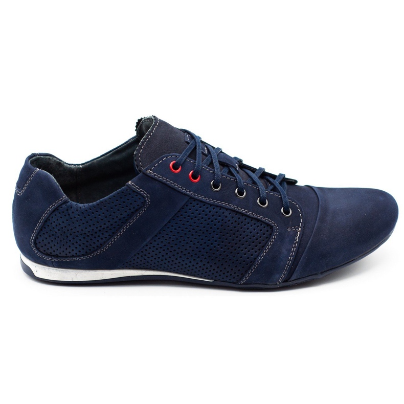 Lemar Chaussures cuir homme 882 bleu marine