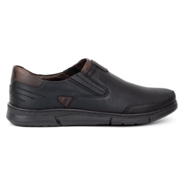 Polbut Chaussures sans lacets pour hommes J51 noir