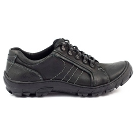 KOMODO Chaussures trekking homme cuir 904 noir
