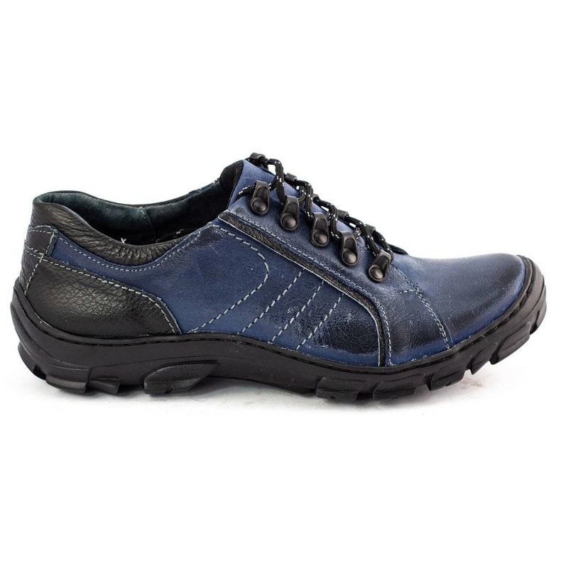 KOMODO Chaussures trekking homme cuir 904 bleu marine