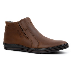 Polbut Chaussures d'hiver pour hommes 381 marron brun Polbut Chaussures d'hiver pour hommes 381 marron brun