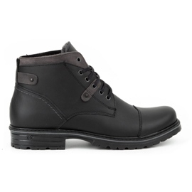 Polbut Chaussures d'hiver pour hommes noires C15