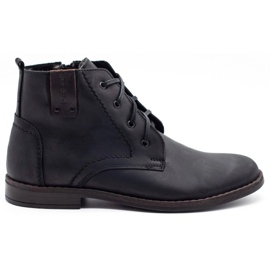 Polbut Bottes d'hiver pour hommes noires c20