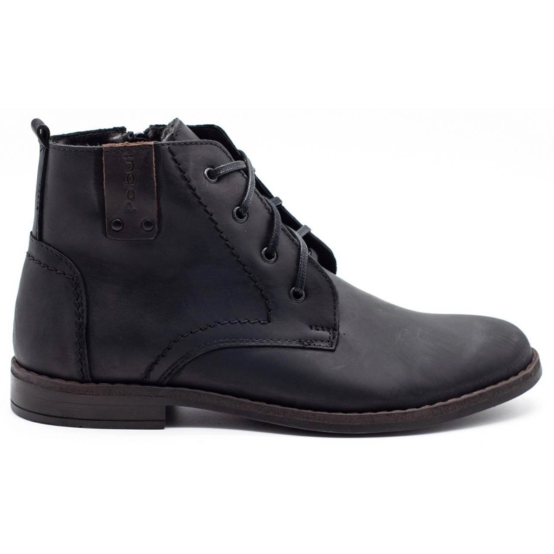 Polbut Bottes d'hiver pour hommes noires c20 le noir