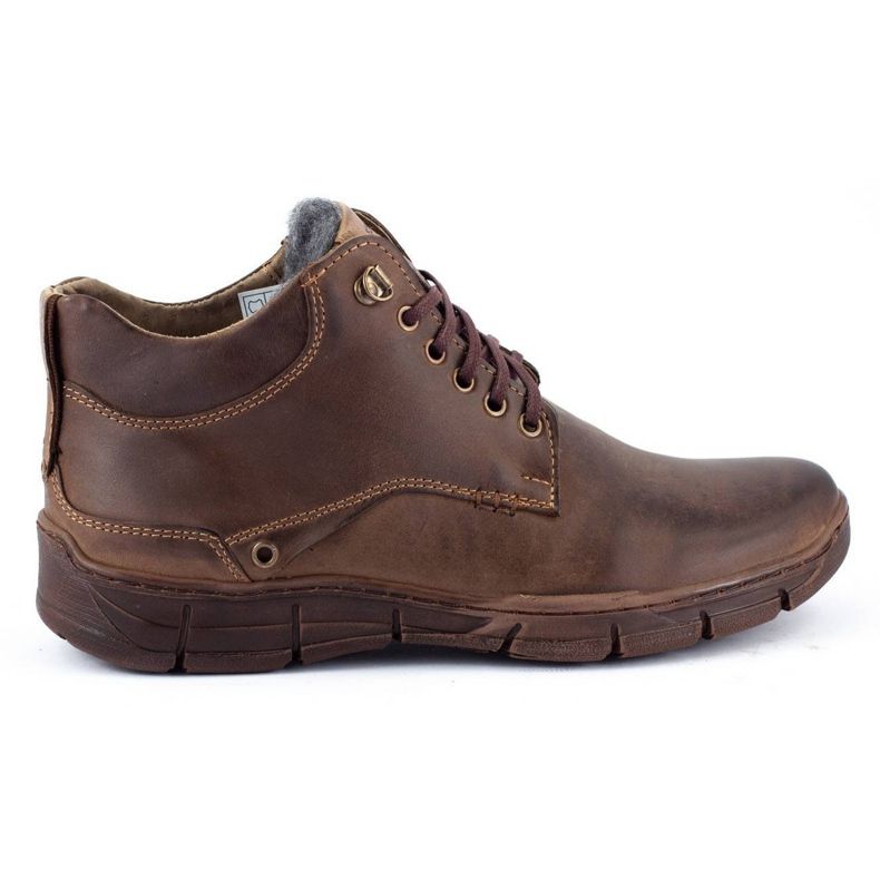 Polbut Chaussures hiver homme J64S marron brun