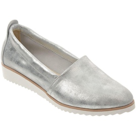 Olivier Ballerines Silver Lords pour femme argent