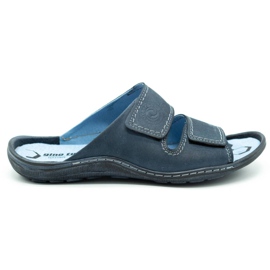 Chaussons homme 048 Bleu bleu marine