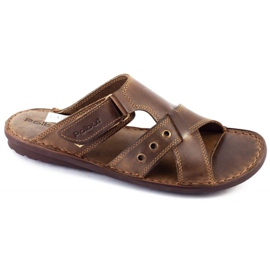 Polbut Chaussons homme SA05 marron brun Polbut Chaussons homme SA05 marron brun