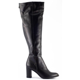 Saway Bottes pour femmes sur le poteau 2564 noir le noir