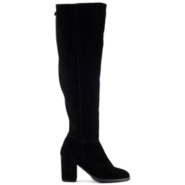 Saway Bottes pour femmes sur le poteau 63-W noir