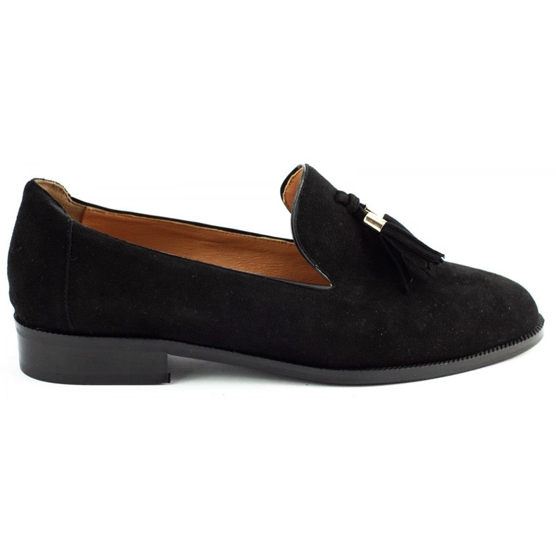 Lizard Mocassins noirs 04642 pour femme le noir