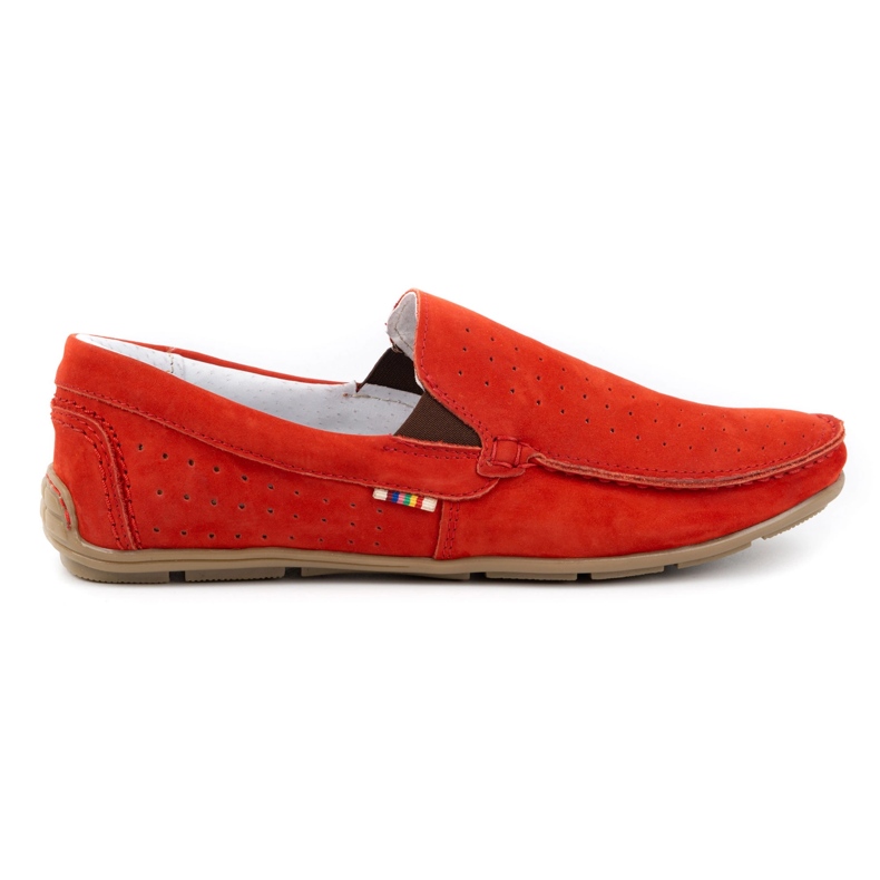 KOMODO Mocassins homme 890 rouge