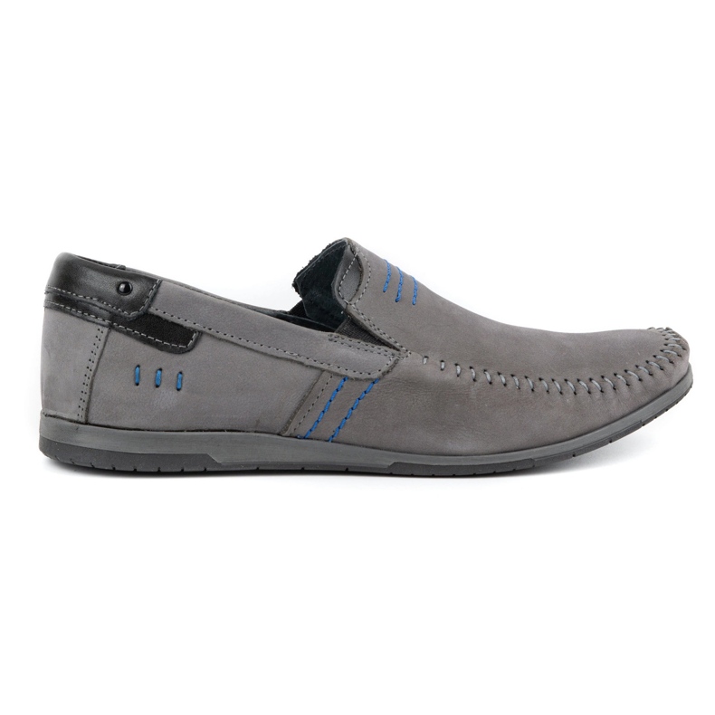 KOMODO Mocassins cuir homme 876 gris