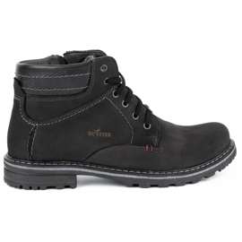 ABIS Chaussures chaudes pour hommes 197 nubuck noir