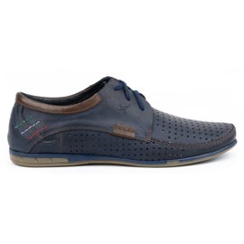 Olivier Chaussures ajourées homme 563 bleu marine