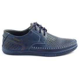 Polbut Chaussures ajourées homme J44L Pł bleu marine Polbut Chaussures ajourées homme J44L Pł bleu marine