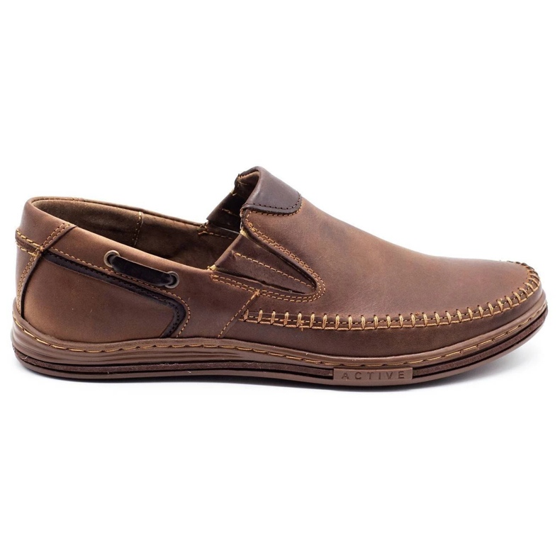 Polbut Chaussures homme mocassins 09 marron brun