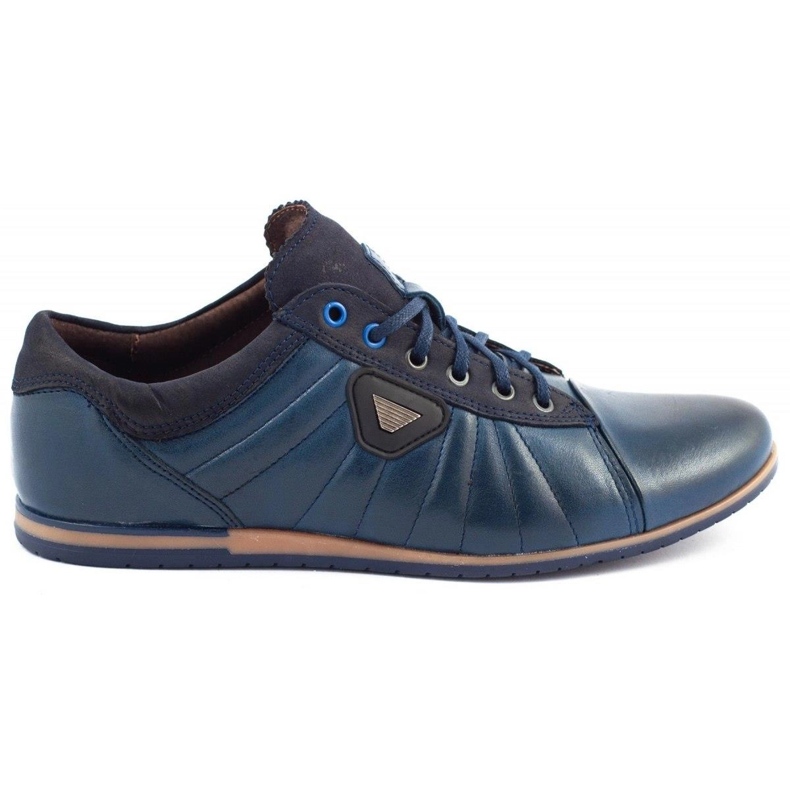 Lemar Chaussures cuir homme 1615 bleu marine