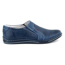 Polbut Chaussures cuir homme 334 bleu marine Polbut Chaussures cuir homme 334 bleu marine
