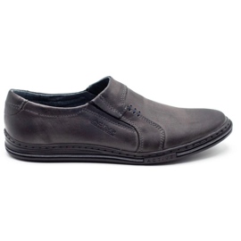 Polbut Chaussures en cuir pour hommes 334 gris Polbut Chaussures en cuir pour hommes 334 gris