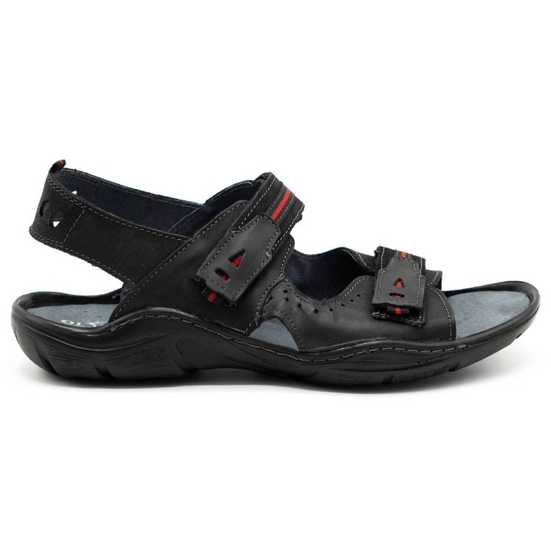 Mario Pala Sandales homme 448 noires le noir