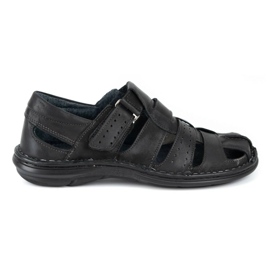 Mario Pala Sandales pour hommes noires 467