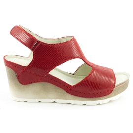 Dolce Pietro Sandales compensées 0888 rouge Dolce Pietro Sandales compensées 0888 rouge