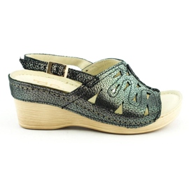 Dolce Pietro Sandales compensées 2216 noir